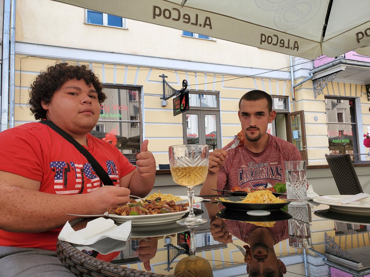 These boys spent the week in Tartu, Estonia representing their hometowns, college, and their country at the International Univ. Sport Federation Powerlifting competition.  Both performed well and it was my privilege to spend the week with them.  <a href="/EudoraHS/">Eudora H.S. Athletic</a> <a href="/CCCPowerlifting/">Coffeyville Community College Powerlifting</a>