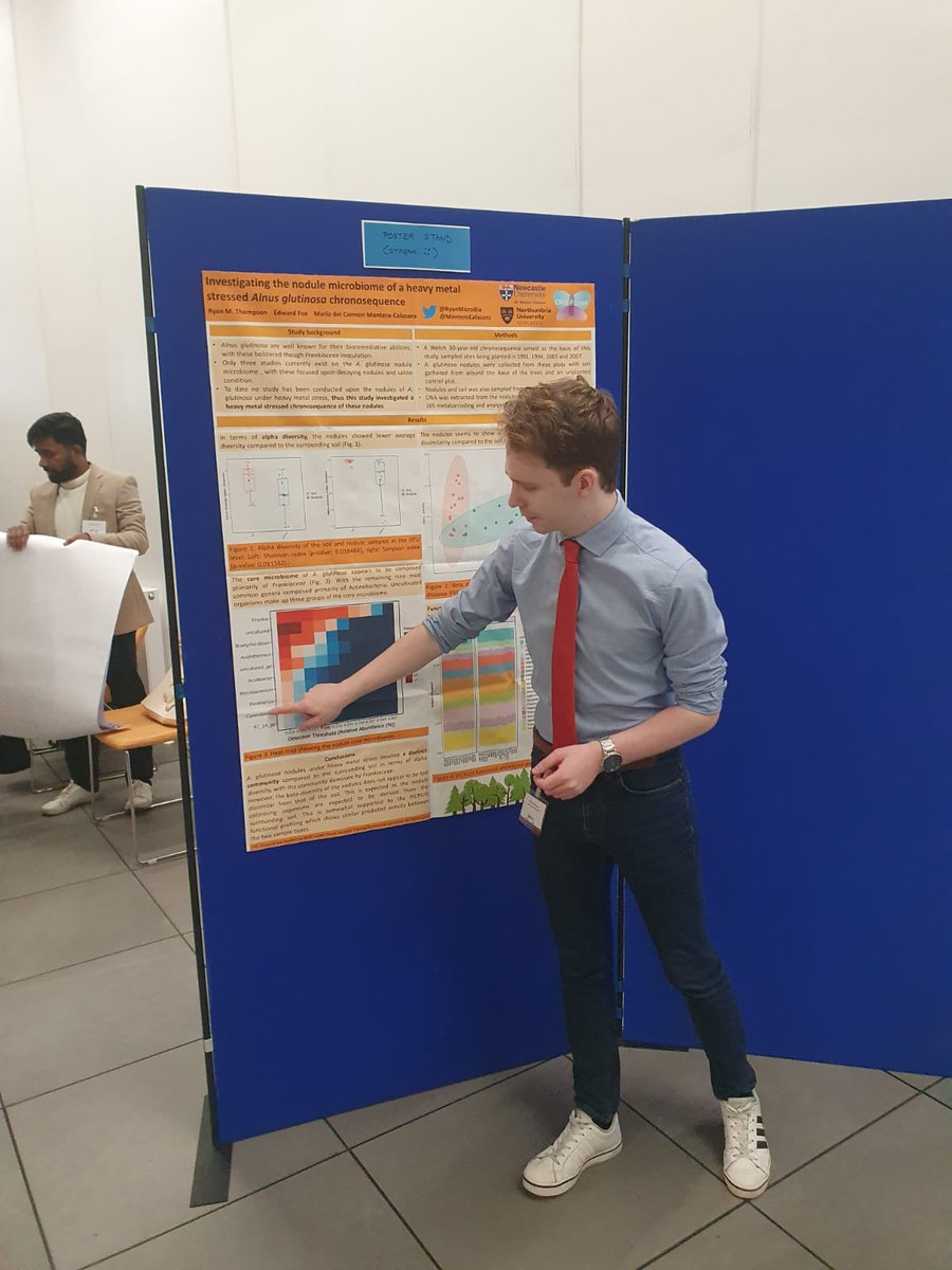 Great time presenting my metagenomic study of Alnus glutinosa root nodule associated bacterial communities at the 6th Annual EBNet early career researcher conference 🌳🧫🦠