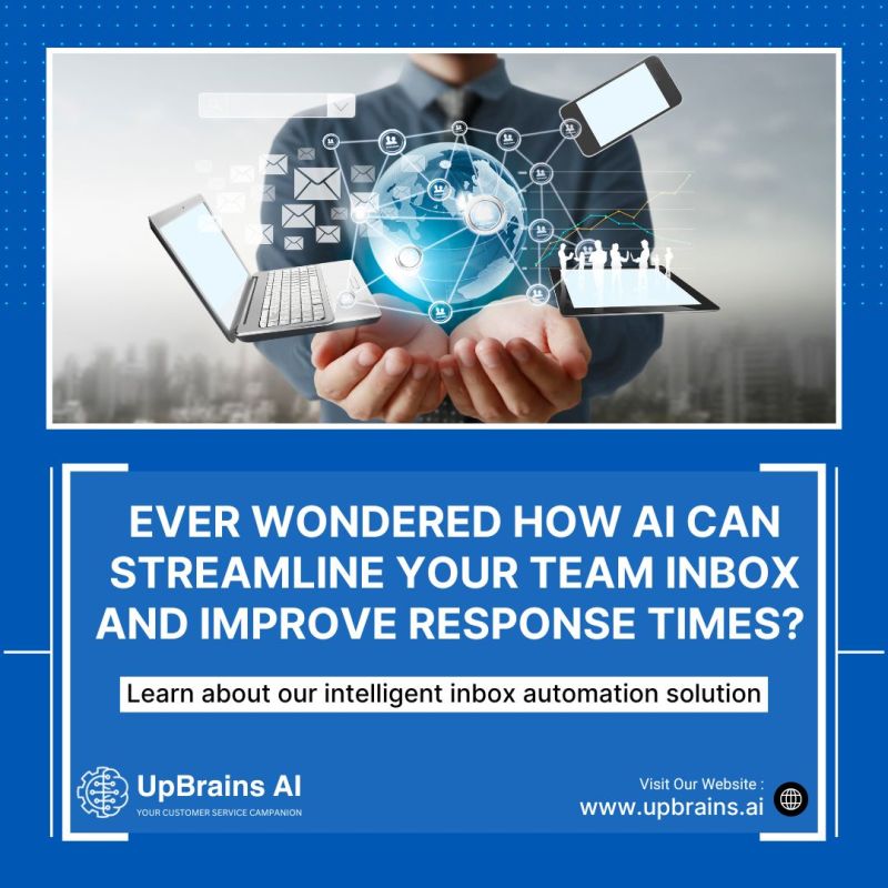 UpbrainsA's tweet image. At UpBrains AI, we&apos;re dedicated to transforming the way you manage your customer and business operations. 

Discover how our innovative technology can revolutionize your operations. 💼✨

#AI #WorkflowAutomation #CustomerService #UpBrainsAI #Innovation #BusinessTransformation