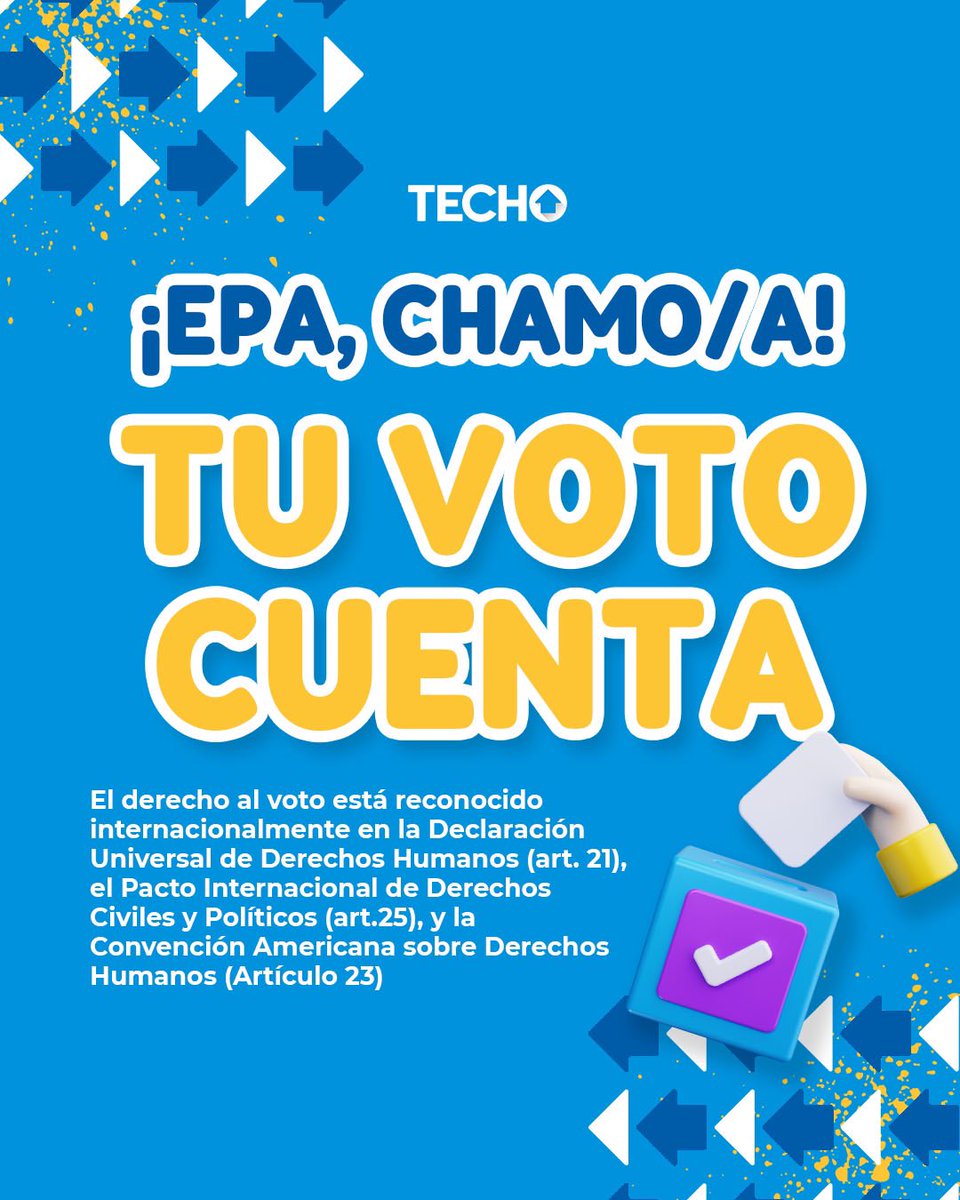 TechoVenezuela's tweet photo. La juventud no solo es el futuro, es el presente. Es fundamental que ejerzan su derecho al voto, sin importar sus preferencias, y se hagan parte activa de la historia. 🗳️🙌

Tu voz importa, tu voto cuenta.

#DerechoAlVoto https://t.co/XhYTxgGEPw