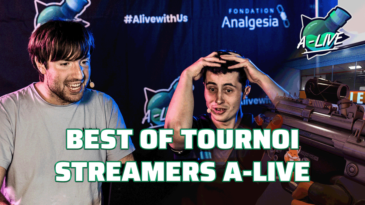 Revivez le tournoi THE FINALS du marathon caritatif A-LIVE avec cette vidéo spécialement monté pour l'occasion !🔥

La première va bientôt commencer à 18h, ne ratez pas ! 🤩

Lien juste en dessous👀