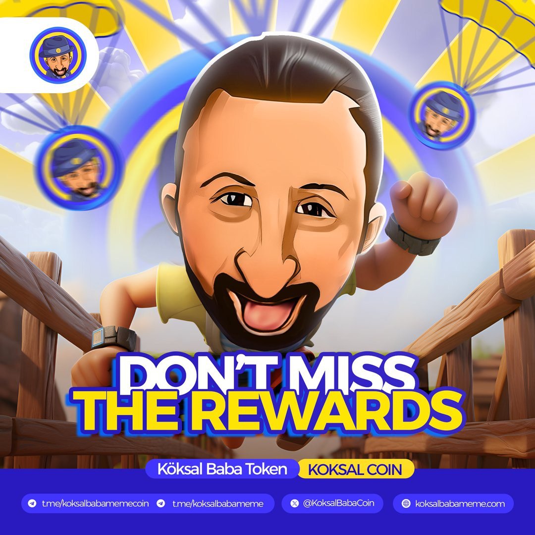 🚀 Task 1: Follow our Twitter and Telegram channels! 📲
t.me/koksalbabameme
t.me/koksalbabameme…

Stay updated with all the latest news and earn your share of 2 million $KOKSAL coins. Don't miss out!

#KOKSAL #CryptoRewards #FollowAndEarn #KoksalBabaCoin #EarnCrypto