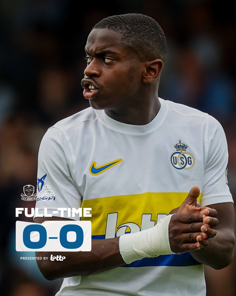 UnionStGilloise's tweet photo. The points are shared after a goalless draw in Dender. 🟡🔵 #DENUSG https://t.co/sxXCAYZLGM