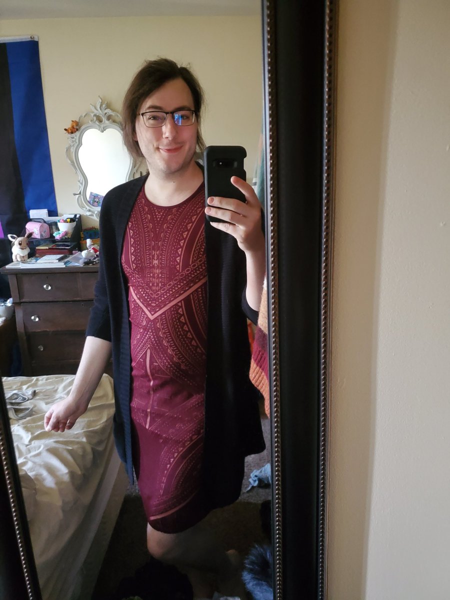 orchasm's tweet image. After a nonstop week full to the brim w/ dysphoria-fueled panic attacks, I felt pretty damn good about how I looked this morning - Not good enough to go have brunch with my gf &amp;amp; her friends, mind you, but at least I got some nice shots to share with y'all here

Have a nice day &amp;lt;3