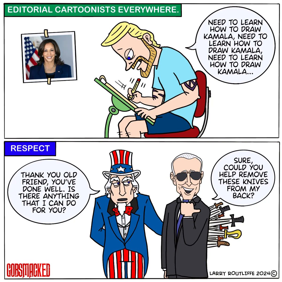LarryRoutliffe's tweet photo. #YesWeKam2024 #Kamala2024 #bidendropsout #unclesam #Kamala4President2024 https://t.co/9KKh3IiLmH