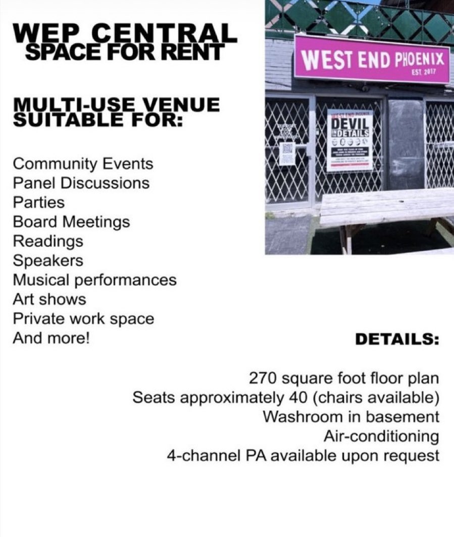 West End Phoenix tweet media