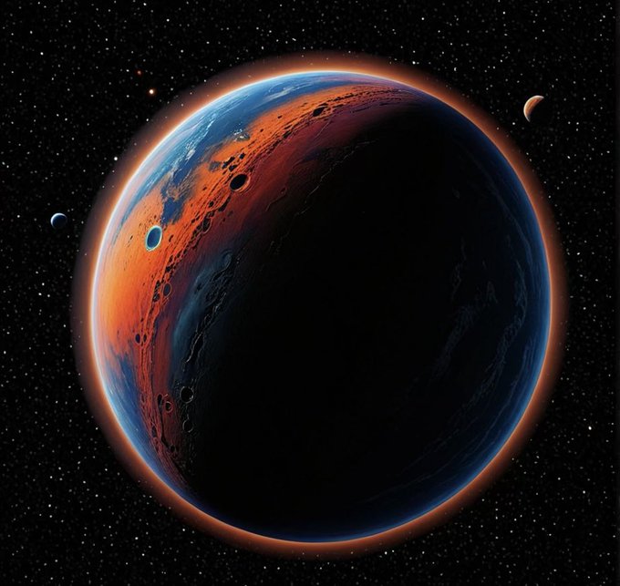 AI image of an exoplanet.
