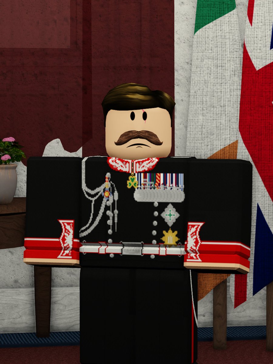 This afternoon the Governor-General received his official portrait from Tom Molyneux MVO. 

The picture shows His Excellency in his official uniform at Dublin Castle, wearing both British and Irish honours.