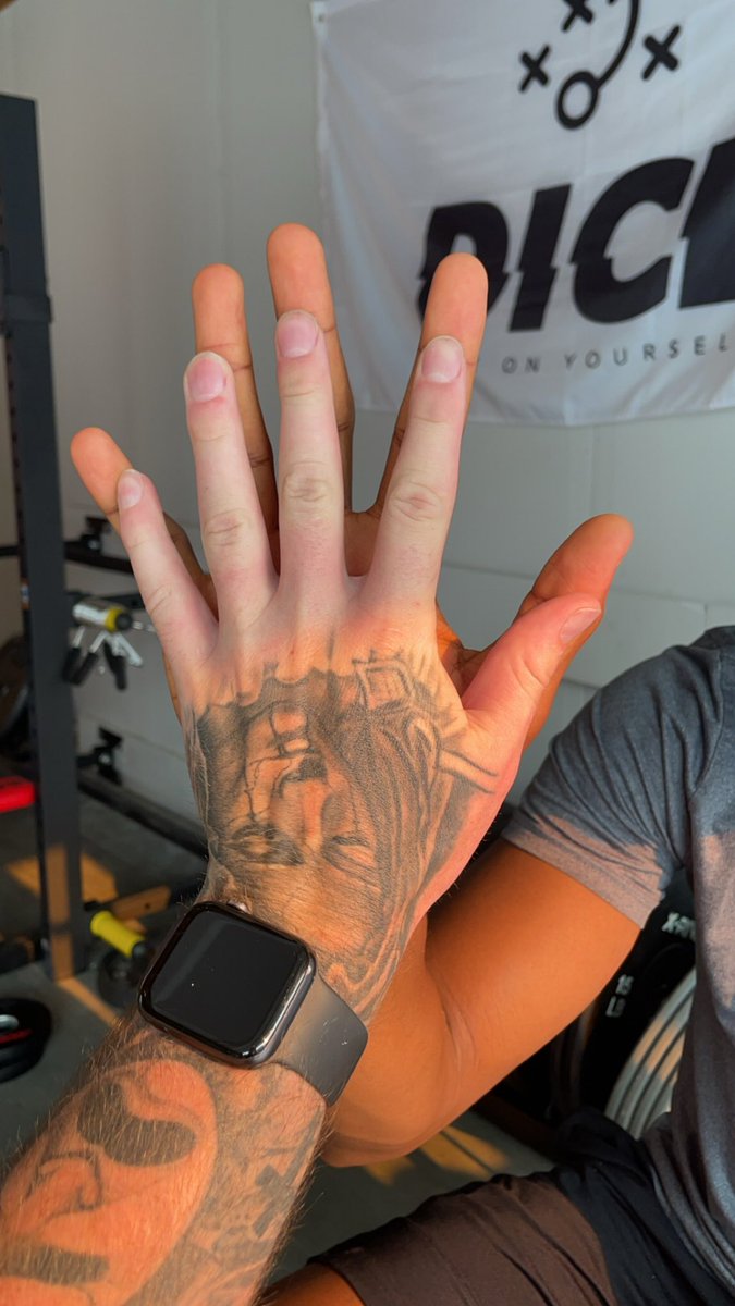 I dont know my hand measurements but they aren't necessarily small.. This kid was born to catch balls <a href="/Laniibikunle/">Lani</a>