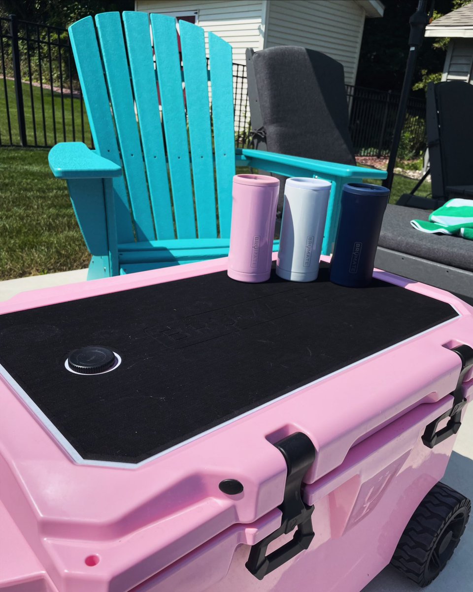 GinaHeims's tweet photo. What a Brü-tiful day to play in the sun! @BruMateTweets 🩷☀️🤍🍉💙🎂🌴 https://t.co/pe6bovTrfp