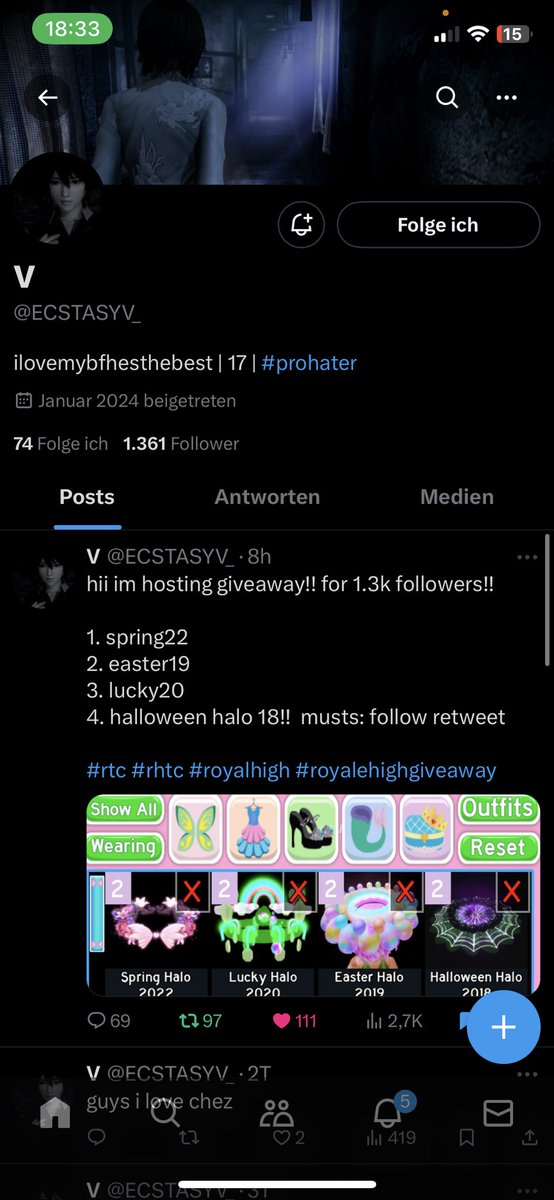 CyraluvAng's tweet photo. @ECSTASYV_ Did it!!
Congratulations!! https://t.co/dtEqpkcZU0