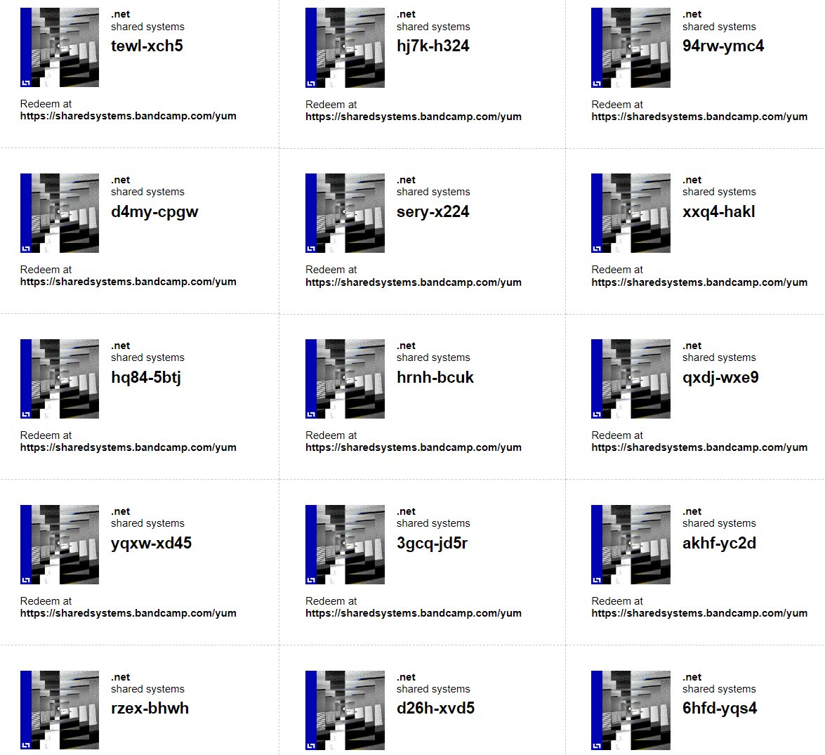 DOT NET #bandcampcodes sharedsystems.bandcamp.com/yum
&gt; #cyberpunk #acidtechno #industrial #electrohouse #techno #soundtrack #idm #bandcamp