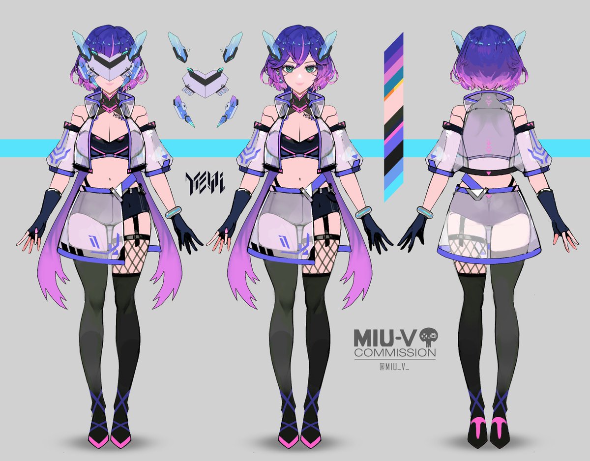 Character design for <a href="/KemiVTuber/">KEMI</a> 💜