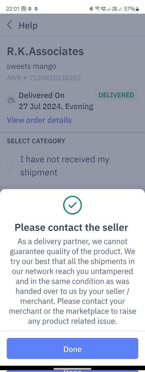 chiefharry's tweet photo. A simple delivery was not fulfilled on time by your Company and  that was my first and last time to use your company as courier delivery.when asked fir support for damage your so called app says this https://t.co/lCM4zUwiBT