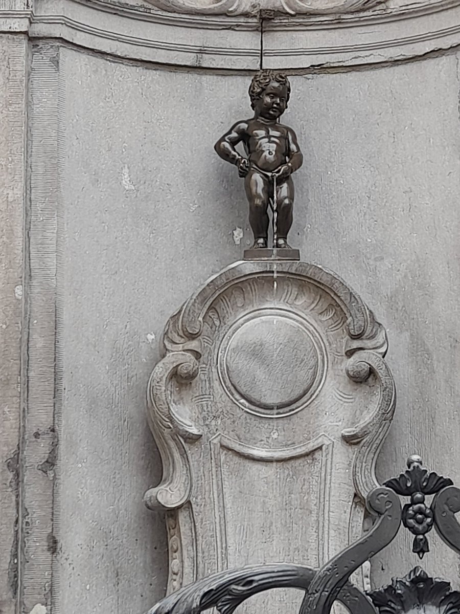 Brussels. Where Pride extends to the zebra crossings. And the Mannekin P continues to be amusing.
