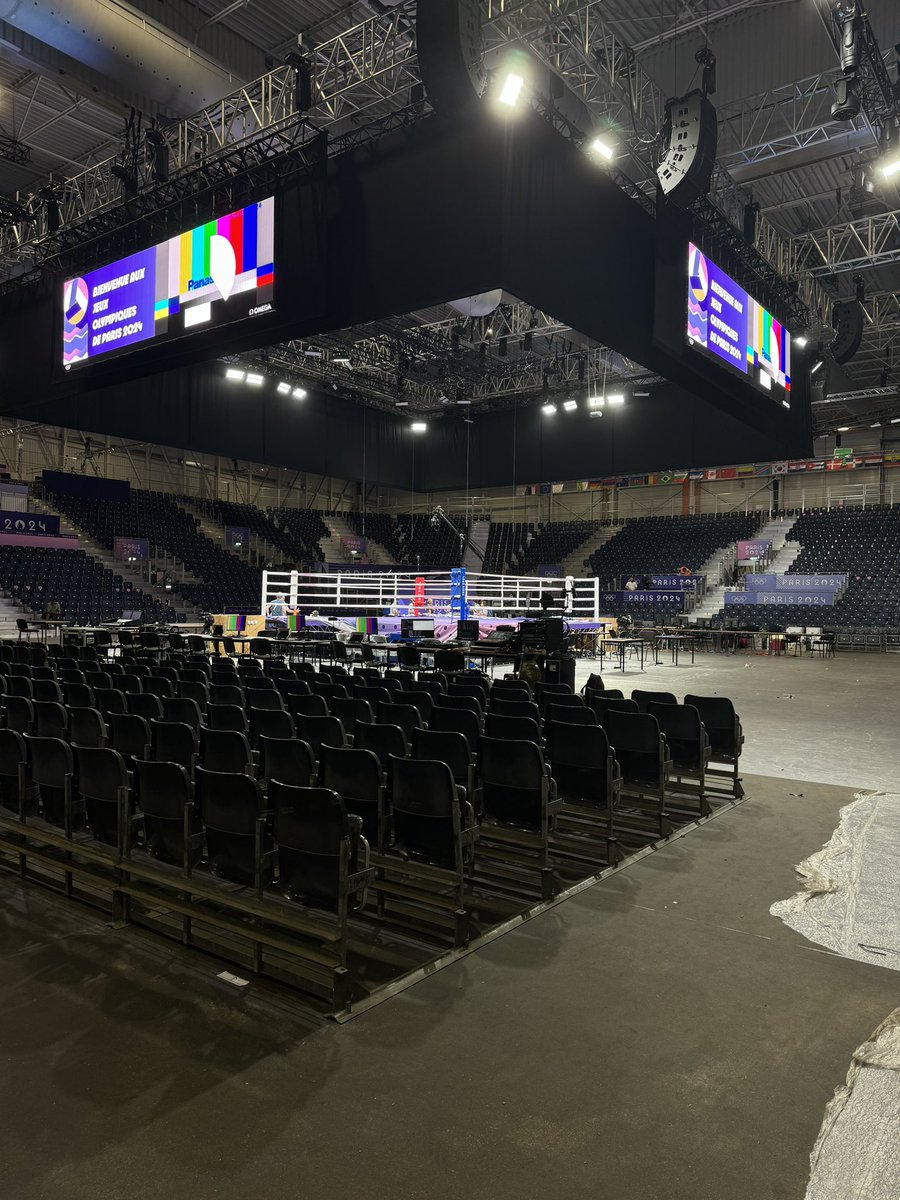 Rafael (@reefobs) on Twitter photo Halfway through day 1 of the <a href="/Paris2024/">Paris 2024</a> Olympics Boxing🤪
It has been lots of fun. Working the olympics has been an unimaginable goal in my career that I got to hit so early🥹 Halfway through day 1 of the <a href="/Paris2024/">Paris 2024</a> Olympics Boxing🤪
It has been lots of fun. Working the olympics has been an unimaginable goal in my career that I got to hit so early🥹