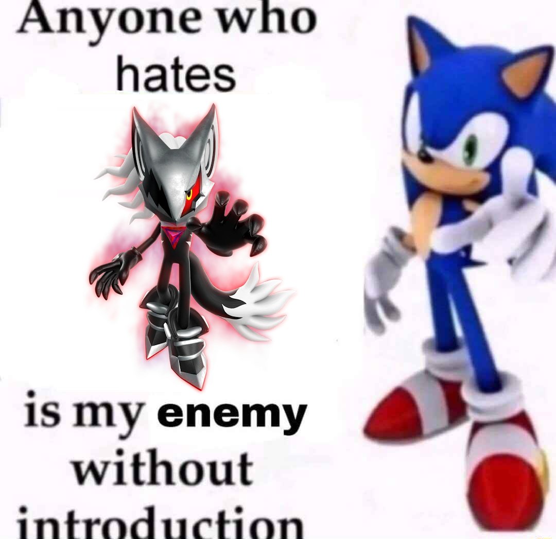 FUCKING valid af thank you Sonic