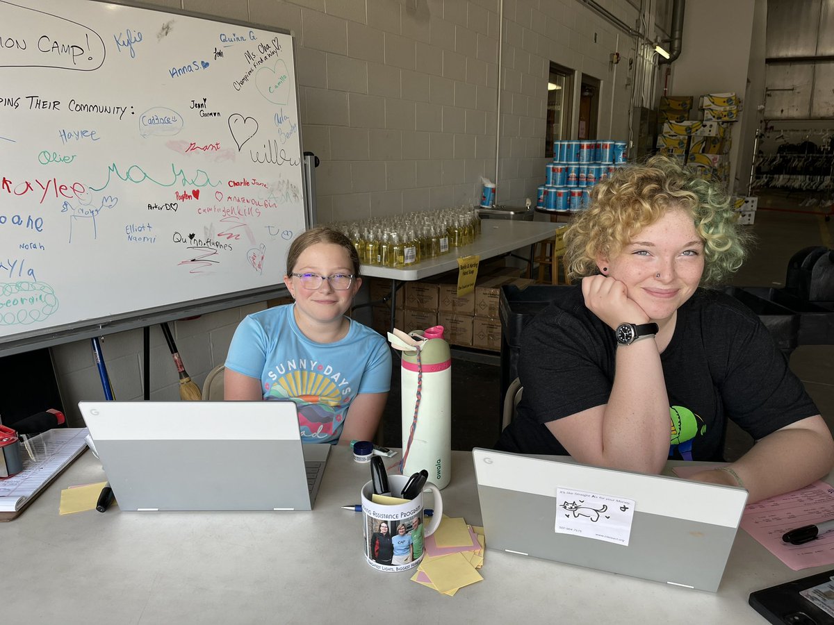Welcome to day two (of five) of the Back-to-School Clothing Blitz. We still have open appointments for Thurs., Aug. 1, and Sat., Aug. 3. These volunteers are from Westport Middle and Manual/YPAS.