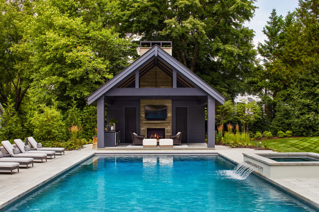 DavisTeamRE's tweet photo. A landscape architect and a design-build pro on Houzz team up to create a new pool and pavilion in a lush backyard. https://t.co/lDmwW4cavk https://t.co/kt0LiiWQO6