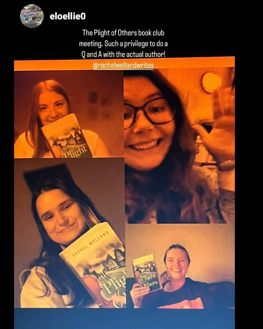 RWellandWrites's tweet photo. Some highlights over the last few days 💖 

1. Chatting with @becky_t96 , Emma &amp; Ellie at their book club meeting about #ThePlightofOthers! 🥰

2. Writing &amp; catching up with the lovely Abigail Osborne 🥰 So good to work &amp; discuss all things #writing! https://t.co/yq7duRJI0l