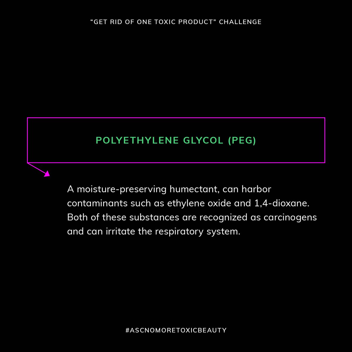 Many skincare brands promise miracles, but some products contain harmful ingredients like Polyethylene Glycol (PEG). This ingredient can strip your skin's natural oils and cause irritation (🤢). 

#ascnomoretoxicbeauty #nontoxicbeauty #nontoxicskincare