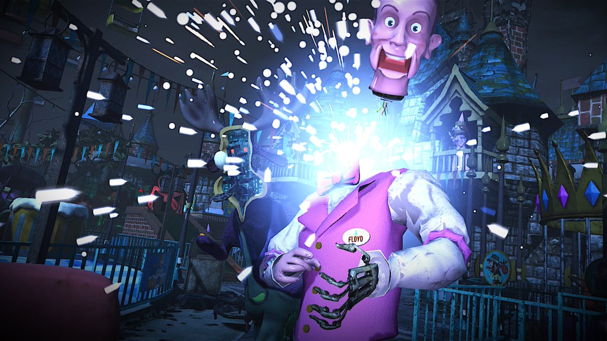 PerpGames's tweet photo. #VR fans and those who appreciate humorously dark themes will probably find fun when wandering the intriguing and frightening world of "Happy Funland". - 240pixels
Check out their full review here - https://t.co/4AFYkftpPv
Have you tired #HappyFunland on #PSVR2 yet? 🤔🐭🔪🩸 https://t.co/x3qZrifCFq