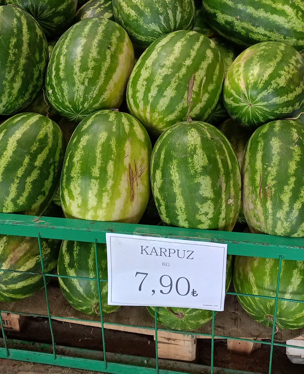 Yabancı işgaline uğramış olan İstanbul'da kg'ı 20 TL olan karpuz, işgale uğramamış olan Çankırı'da 8-10 TL aralığında fiyatlarla satılıyor.