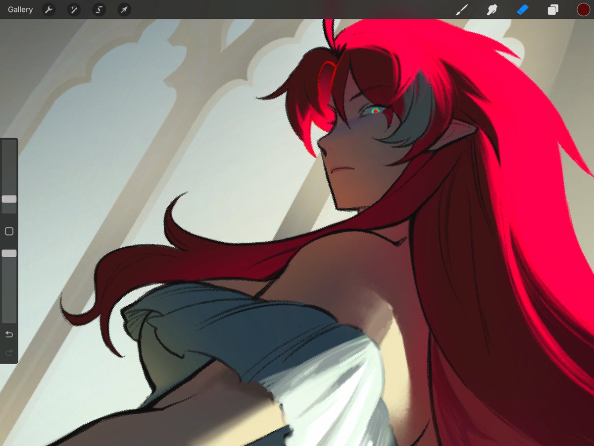 Working on part 2 of the vampire yuri argenthill comic!! Almost there...!!!
