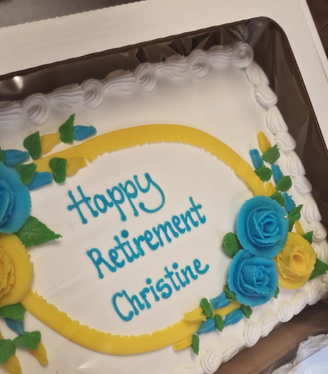 Yesterday we surprised our lovely Christine with a party for her retirement. 

Happy retirement, Christine! You will be so missed. We wish you the very best for your next adventure! ❤️