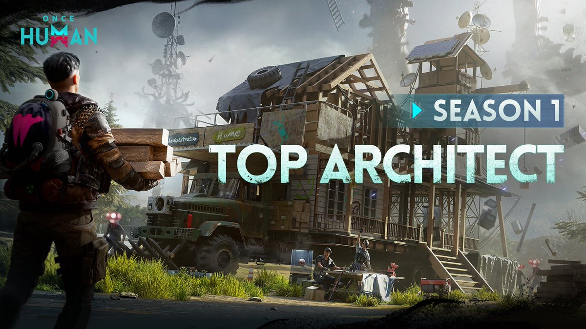Have you considered taking some time to decorate your little home in Once Human? We believe it's time for the Top Architect event!

Click the link below to join our Top Architect Season 1 event! Don't miss this chance to win up to 6,000 Crystgin!
🔗discord.com/channels/86445…
