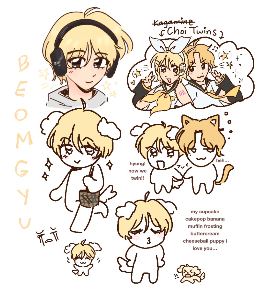 hueningshy's tweet photo. blonde beomgyu has me in a chokehold https://t.co/9iNOaoEjLS