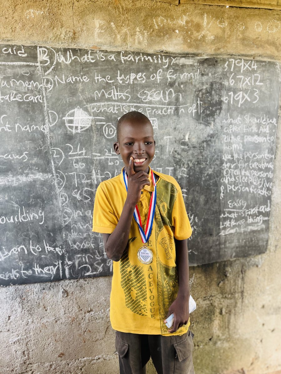 ibrahimvivian51's tweet photo. Our kids from the IDP camp went to the farm few weeks ago and were talking about chess, Much to their surprise, a person working at a nearby farm heard them and revealed to them that he was once a chess champion and had earned a prestigious medal. The idea of winning a medal sparked excitement among the children, leading to the decision to organize a mini chess tournament where the top position would be awarded a medal today.   
It was really a chess fun filled day as their eyes lit up when they saw me bring out the medal.
Thank you EMNAMU foundation for the cash prizes and medal.