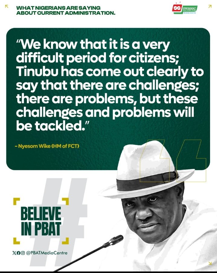 akinfalabs_'s tweet photo. When all is said and done, President Bola Ahmed Tinubu will be remembered as the one who laid the foundation for the Nigeria of our dreams.
We'll continue to #BelieveInPBAT because he has shown that he has the capacity to strategically and systematically restructure this country! https://t.co/9egI40Hbob