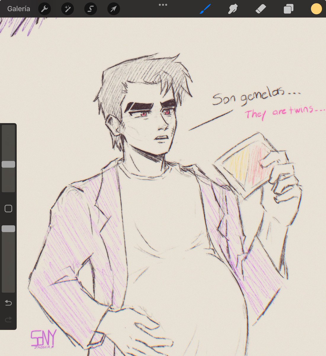 JaegerSony's tweet photo. Porque ustedes me lo pidieron. Así se ve mi versión de Don Papi 🩷💜🖤🤍
.
En mi HC era más joven cuando tuvo a las niñas 😅✨
.
#FairlyOddParents 💚🩷 https://t.co/iW80eg8djV