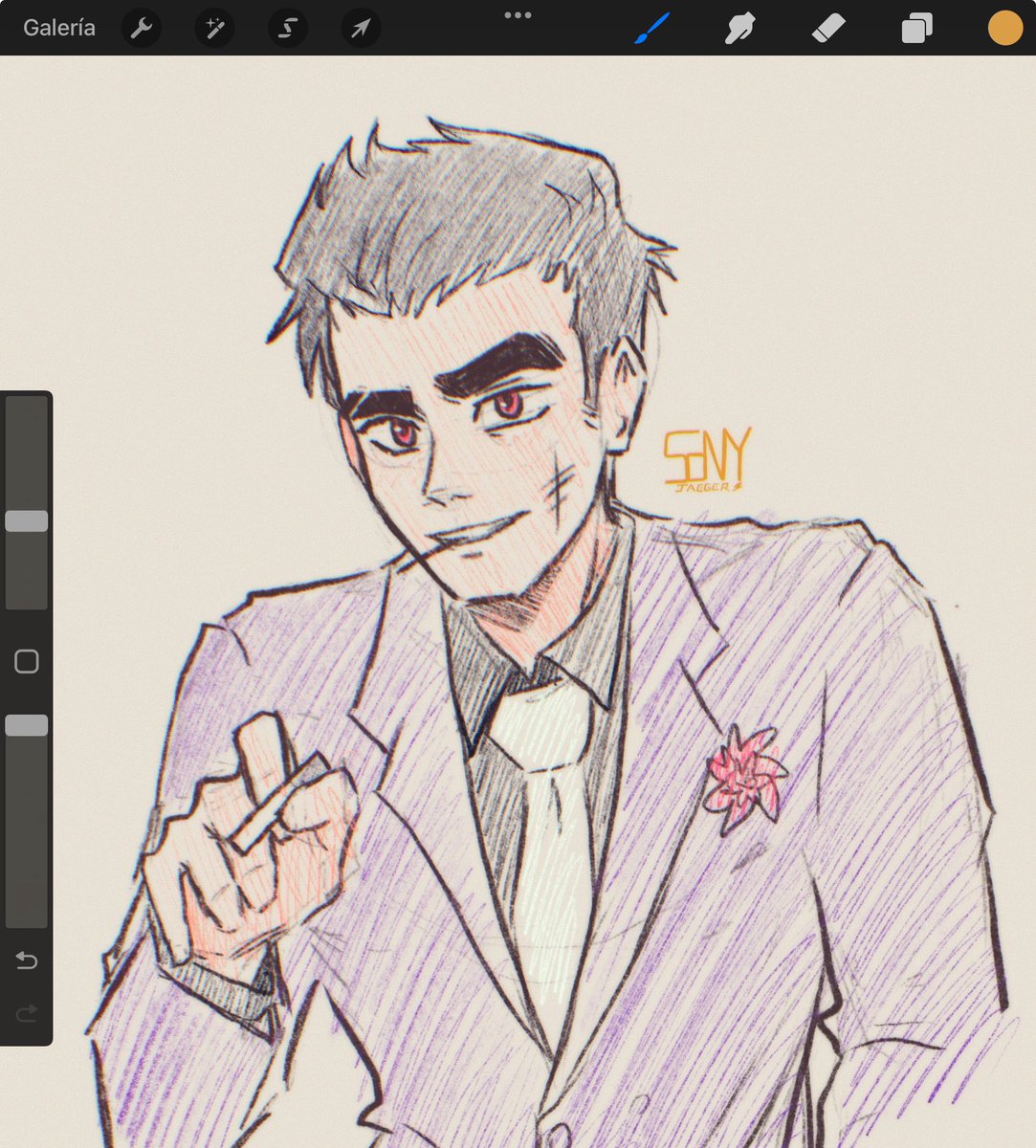 JaegerSony's tweet photo. Porque ustedes me lo pidieron. Así se ve mi versión de Don Papi 🩷💜🖤🤍
.
En mi HC era más joven cuando tuvo a las niñas 😅✨
.
#FairlyOddParents 💚🩷 https://t.co/iW80eg8djV