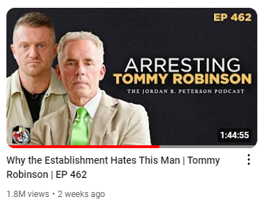 #THREAD 

On 8 July, Jordan Peterson interviewed Stephen Yaxley Lennon (Tommy Robinson), painting him as a valiant investigative truth-seeking journalist &amp; persecuted victim of the "Communist Government" of, er, Canada.

I've put together a few of Robinson's questionable claims.