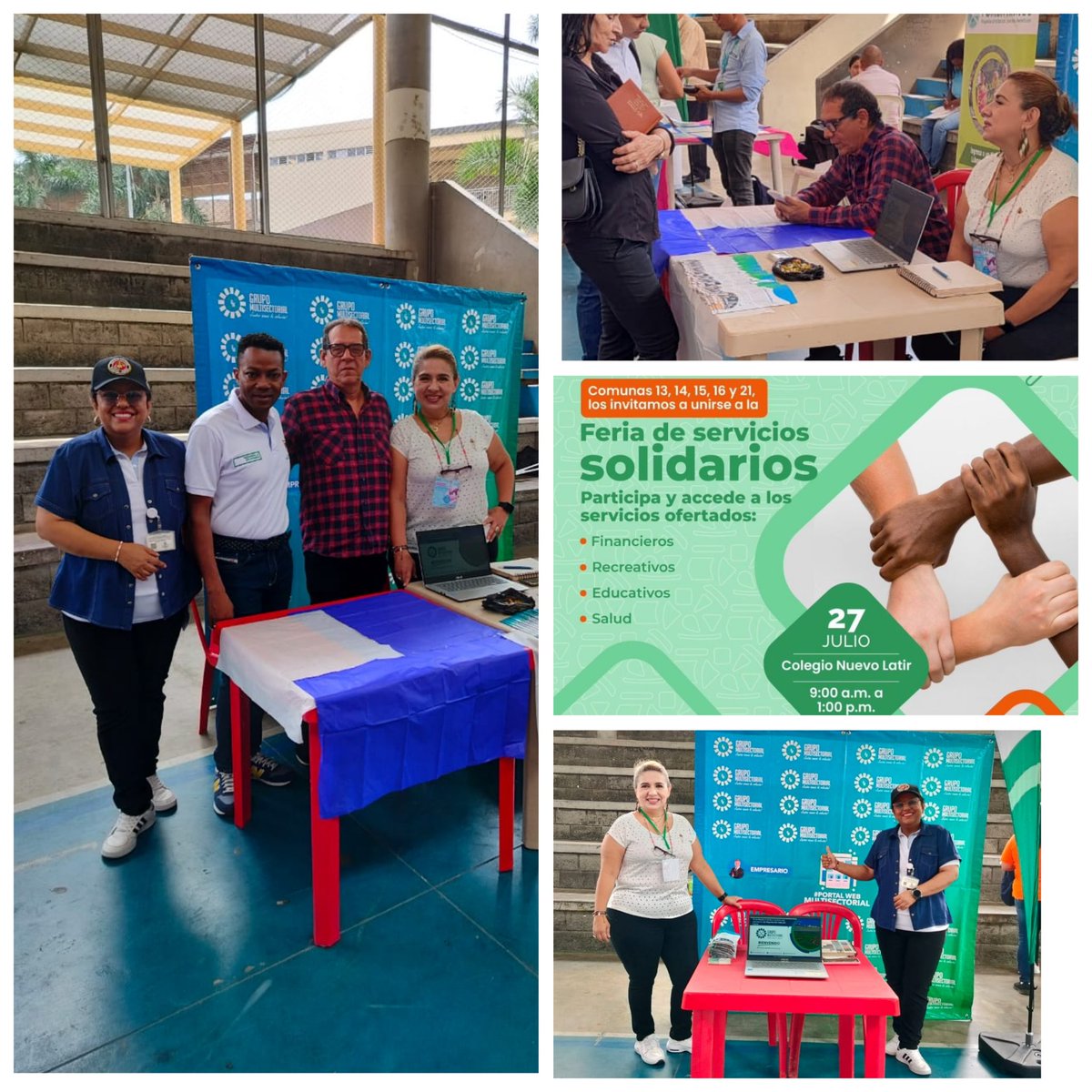 Grupo multisectorial hace parte en estos momentos de la feria de servicios solidarios de la secretaría de desarrollo económico de Cali
#JuntosSomosLaSolución <a href="/DEconomicoCali/">Secretaría de Desarrollo Económico Cali</a> <a href="/AlcaldiaDeCali/">Alcaldía de Cali</a>