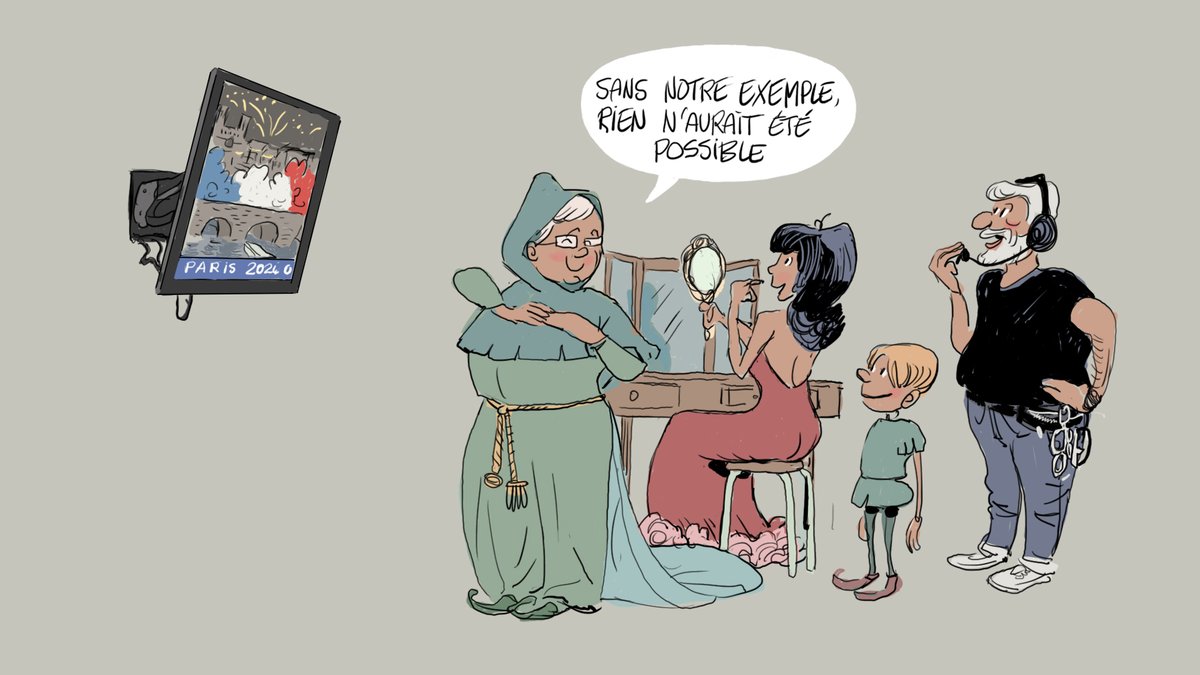 DoudouxThierry's tweet photo. Le spectacle de La Cassine dans les Ardennes, mon dessin pour @France3CA https://t.co/m2x6kuZ6Ff