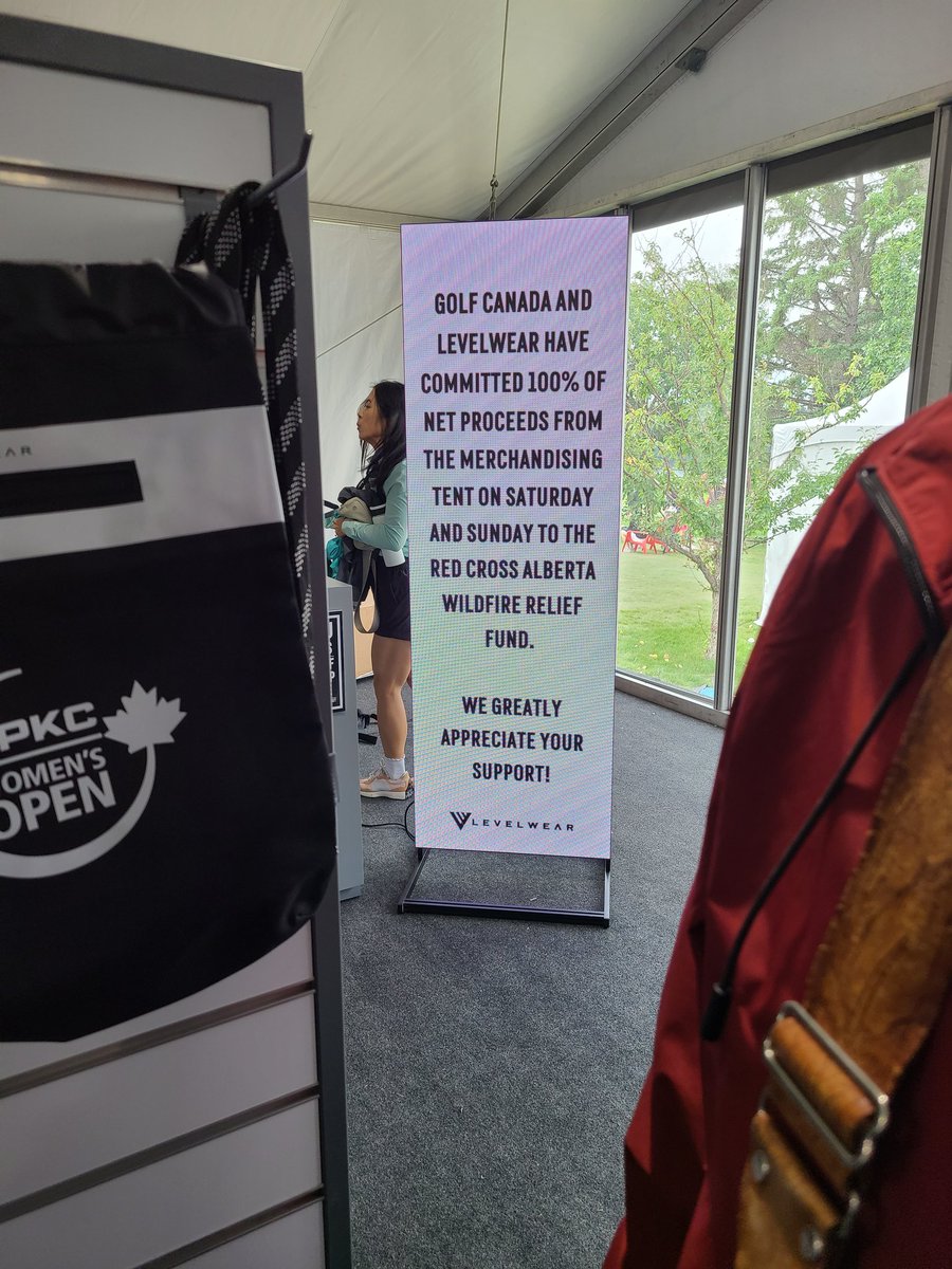 Heads up for folks going to .<a href="/cpkcwomensopen/">CPKC Women's Open</a> security is stricter today ..our bags carried in last 2 days not allowed today