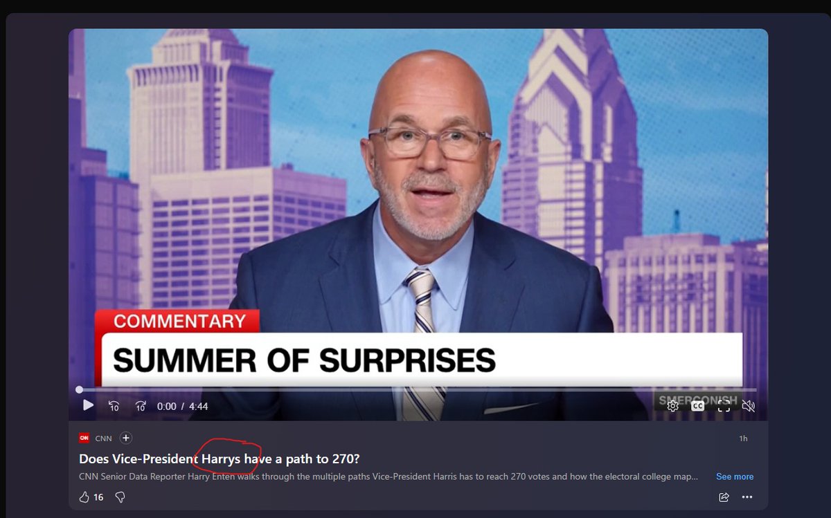 brian_horsemen4's tweet image. Did the good folks over at #CNN forget who the VP is? Check out these headline screen grabs I just took... #Harris #cnnisfakenews #fakenewsCNN #gaffes