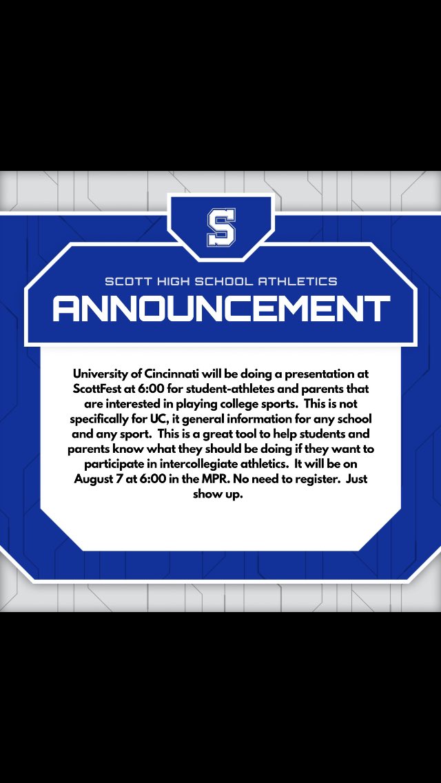 PrincipalProc's tweet photo. ScottFest is coming! https://t.co/84DD5MHjne