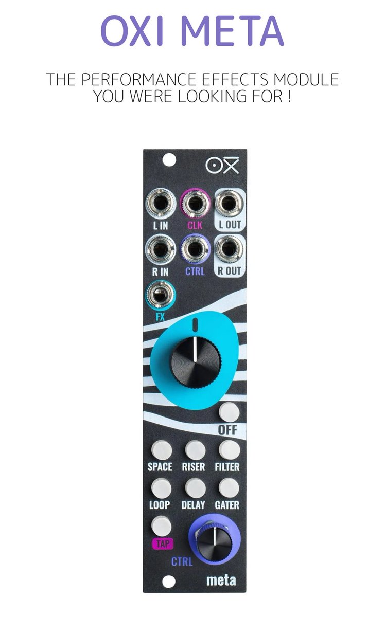 waveformlab's tweet photo. このモジュール、マジで欲しい。
Pioneer RMX のような DJ フィルターのモジュラー。 €359,00 か。円安よー。
OXI Instruments Meta
動画チェック⬇️
https://t.co/v0r0weba6g
#oxiinstruments https://t.co/nUExMD4eCK