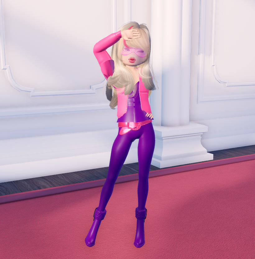 tried my best to recreate barbies spy outfit  #DTI #DressToImpress
