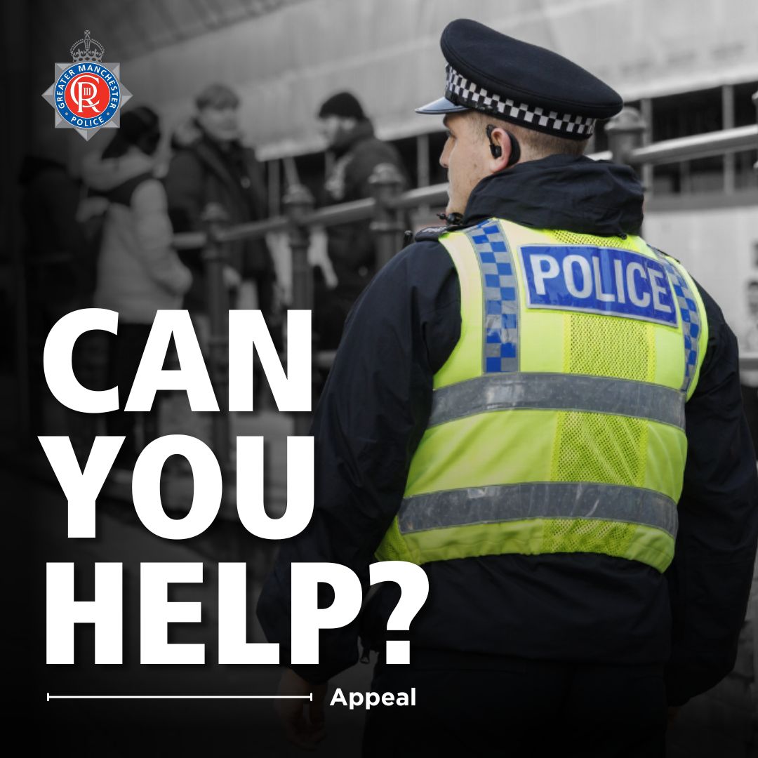 #APPEAL |  Greater Manchester Police is investigating and appealing for witnesses in relation to three incidents that occurred on the evening of Tuesday 23rd July 2024 in Manchester Airport Terminal 2.

More here: orlo.uk/ca8G4