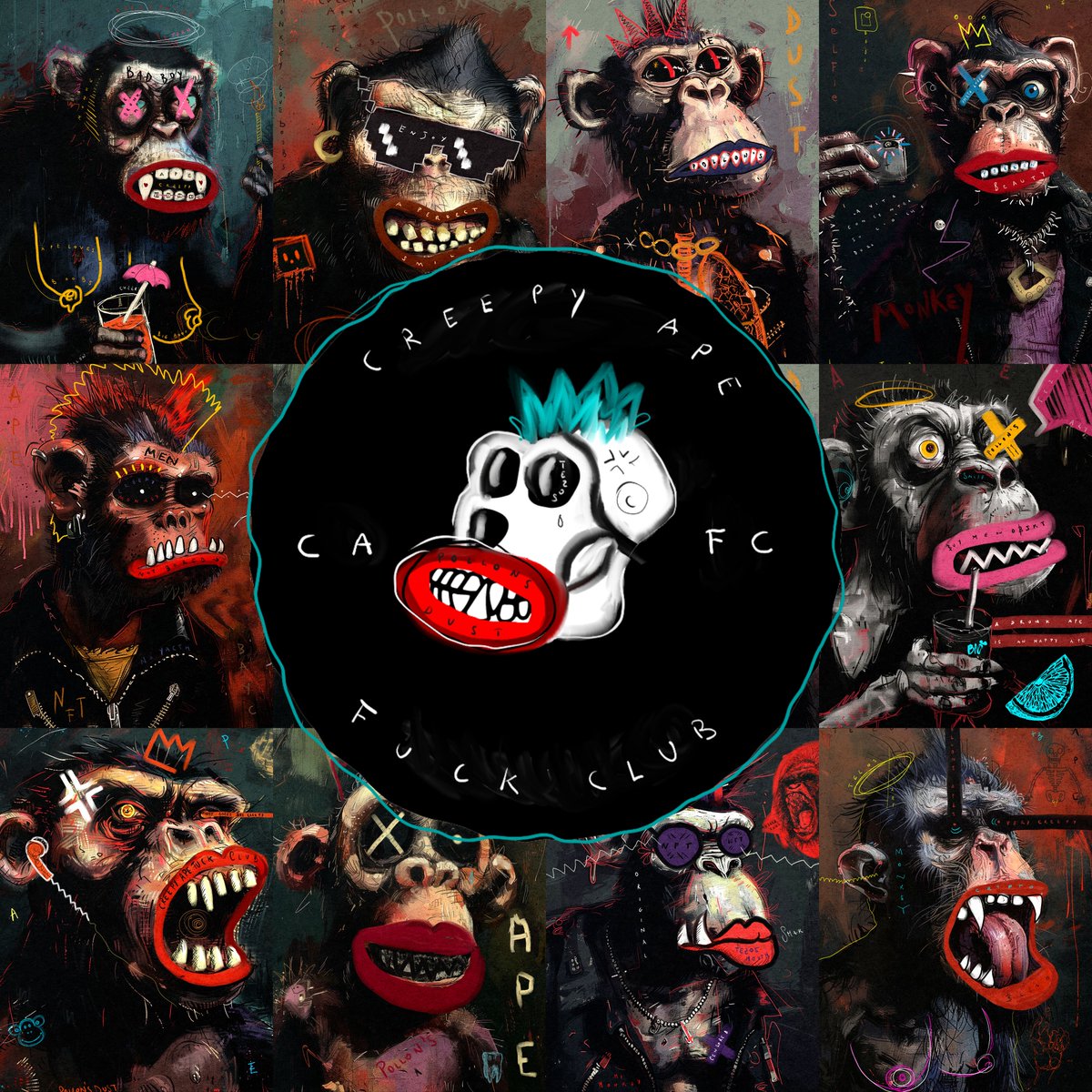 PollonsDust's tweet image. GM #NFTCommunity!!
🙊 ȻɹĖɘPɎ ΔΡΣ ƒỮċķ ČłÜЬ 🙊

A witty collection of #tezos monkeys. 
100 drops | 1/1 Editions

Collect here👉🏽objkt.com/collections/KT…