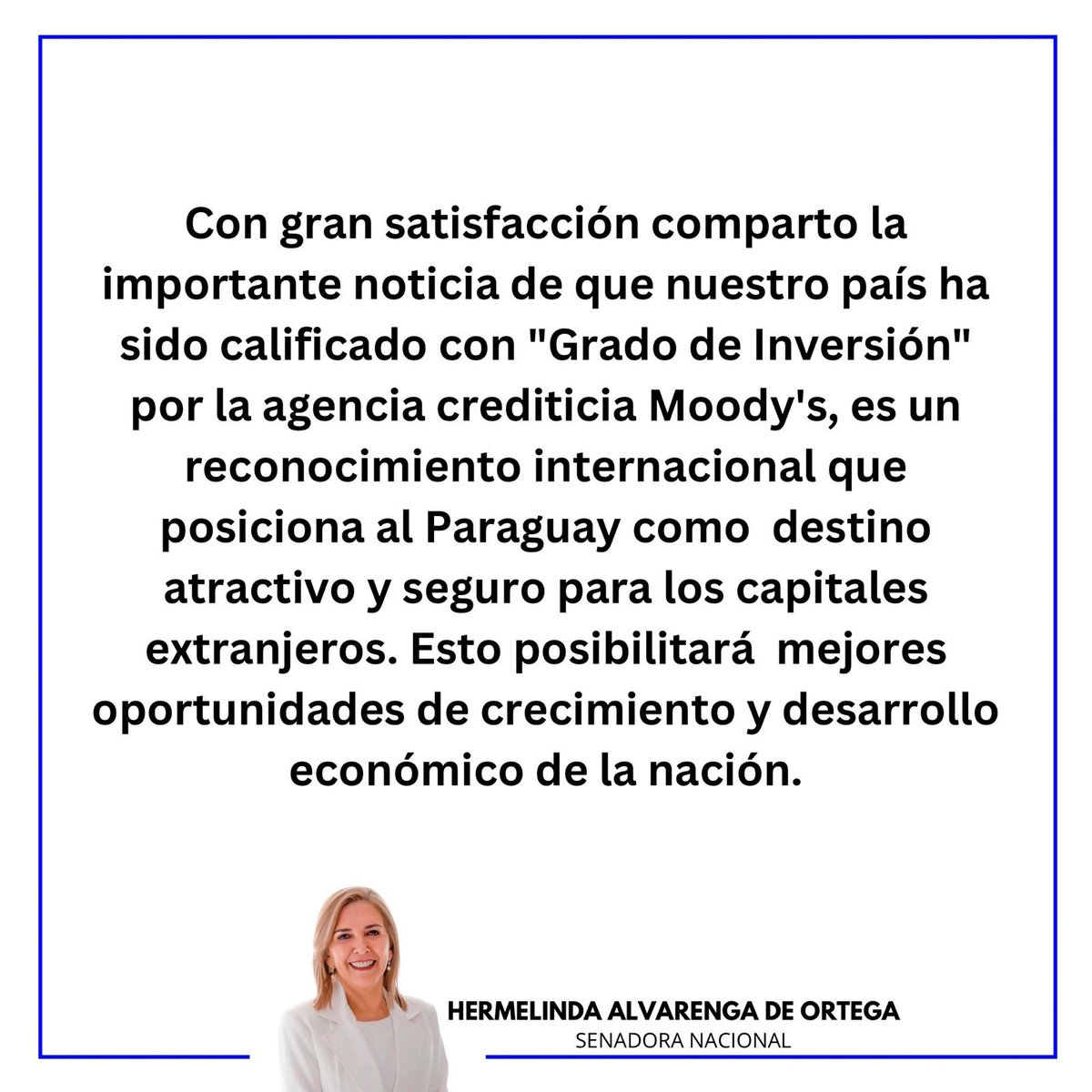 Hermelinda Alvarenga de Ortega (Oficial) (@senahermelinda) on Twitter photo 