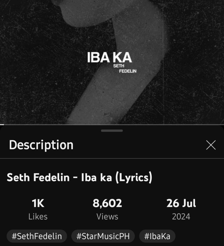 FanBoy2019's tweet image. Sunday is my viewing/streaming day on YT and Spotify. Di rin ako mag-skip ng ads. Road to double digits na 'to!

#SethFedelin
#IbaKa

ctto