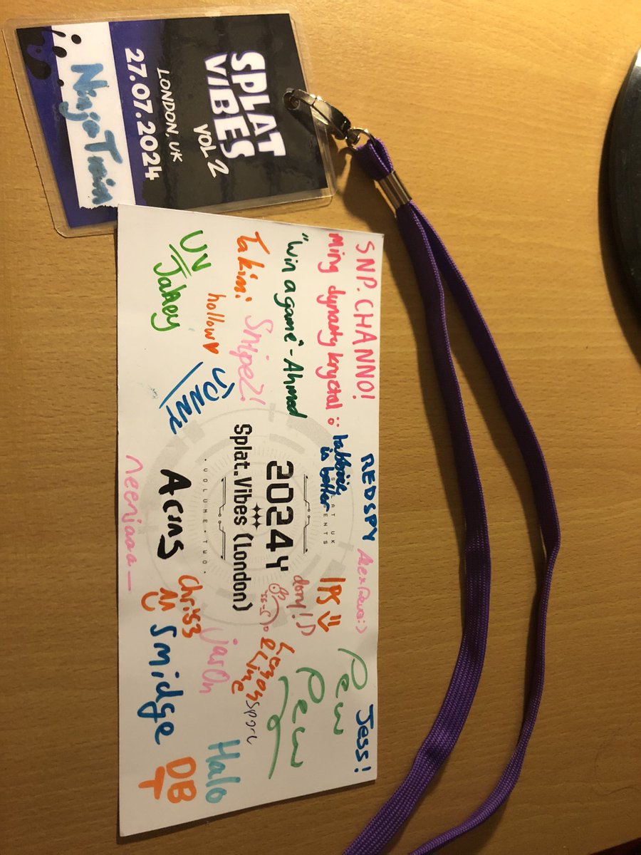 NinjaTrain's tweet image. Splat Vibes 2 was awesome - really lovely to meet everyone again or for the first time ❤️😊