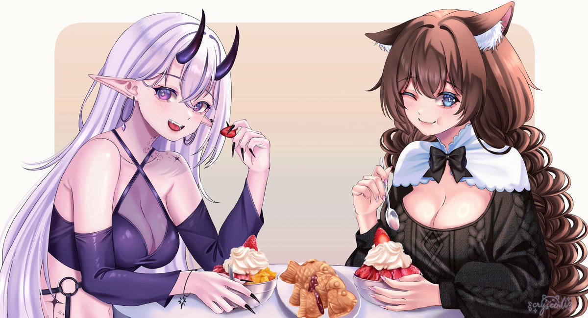 lileevt's tweet image. Mmmm delicious~! love u bestie ♡ 🍓🍧🫶🏻

#visualily