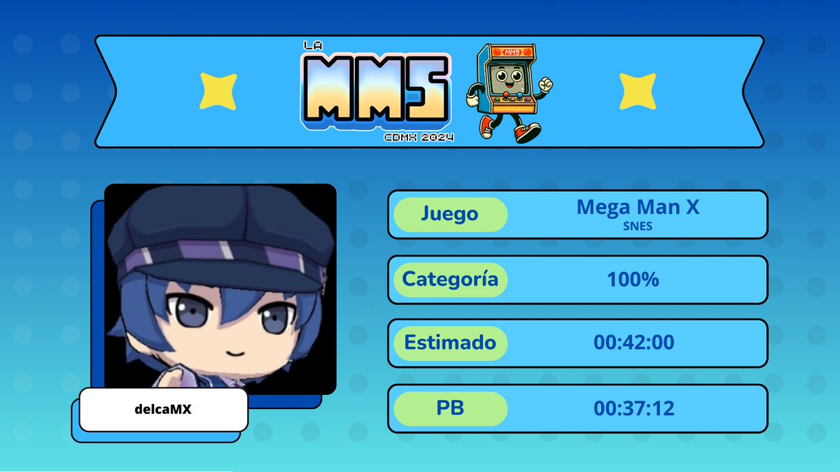 SpeedrunsMexico's tweet photo. Continuamos con Mega Man X por delcaMX. No te lo pierdas en https://t.co/cm1e6SNv5o #MMSCDMX #Speedruns #GamingConCausa #MegaManX #SpeedrunCOMEX https://t.co/LezZos2C8b